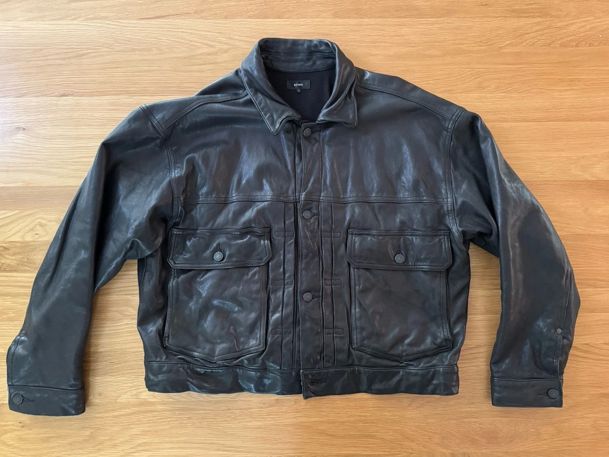 Beams Leather Outer Shell Coats, Jackets & Vests for Men for Sale