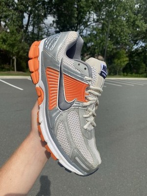Size 10.5 - Nike Air Zoom Vomero 5 Platinum Tint Safety Orange | eBay