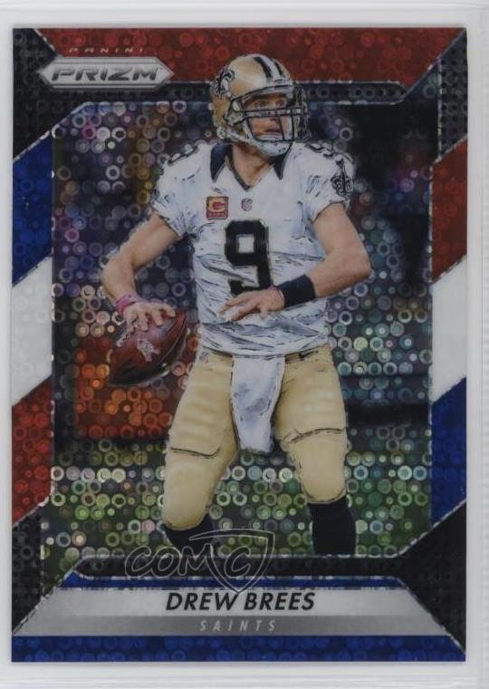 2016 Panini Prizm Red White & Blue Disco Prizm Drew Brees #111 0wn0