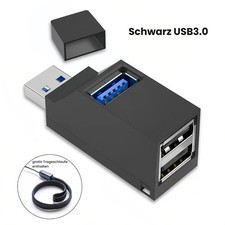 Adaptateur USB 3.0 Hub 3 Ports Mini 5Gbps Pour Ordinateur Portable PC PS5