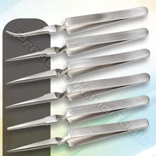 Cross tweezers self locking reverse action Watchmakers Jewellers eyebrow#0783