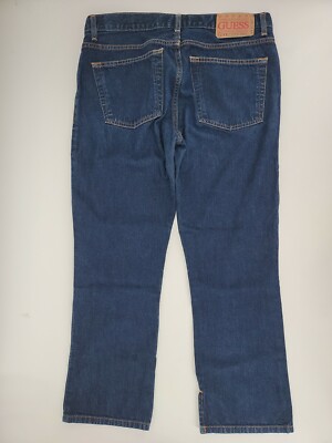 【インディゴブルー(GOHD)】GUESS Originals デニムパンツ ストレートジーンズ (W)Capri Denim Pants インディゴブルー(GOHD)】GUESS Originals デニムパンツ ストレート