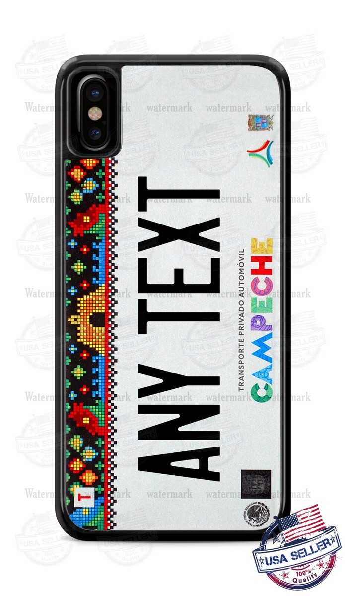 Mexico Campeche License Plate Phone Case iPhone 14 Pro Max Samsung