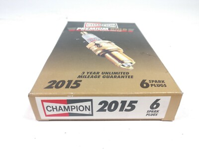 Box of 6 Spark Plugs Premium Gold Champion 2015