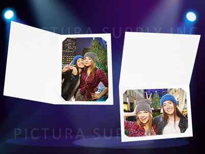 Cardboard Photo Folders 4x5 Vertical (25 Pack), 4x5 Cardboard Photo