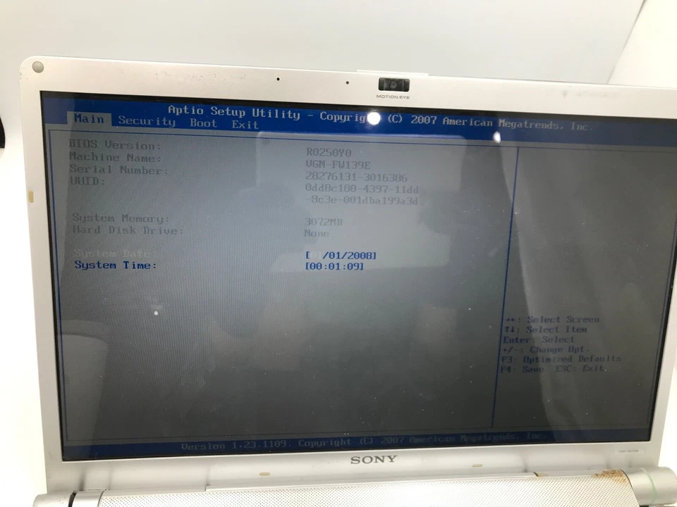 Sony VAIO VGN-FW139E 16.4" Laptop Intel Core 2 Duo-LOOSE POWER JACK- MZ - Image 2 of 4