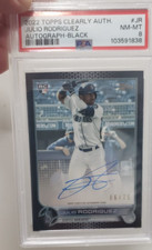 2022 Topps Julio Rodriguez Clearly Authentic Autograph-Black #66/75