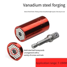 Red Dog Socket Adapter for Drills Fits Most Nuts and Bolts Universal Wrench Tool