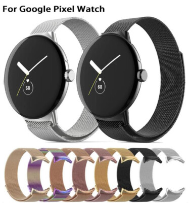 For Google Pixel Watch 1 / 2 Milanese Loop Watch Band Stainless Steel Bracelet