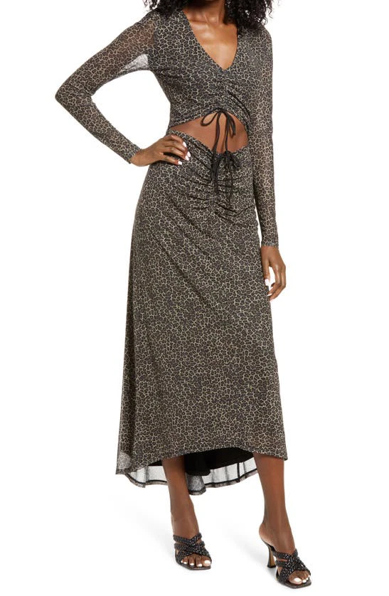 Afrm clearance leopard dress