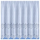 EVIE WHITE NET CURTAINS BASE DESIGN- ALL DROP SIZES (20" - 90) SOLD BY THE METRE