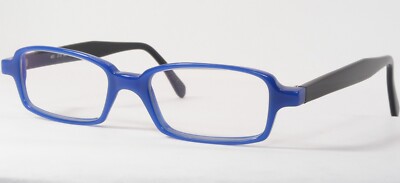 UNIC Brille Handgefertigt MO 219 0121 Blau / Black Einzigartig Selten 48 18