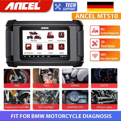 MT510 Motorrad Diagnosegerät Profi OBD2 Diagnosegerät Scanner Fit Für BMW DE