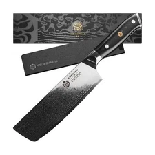 Nakiri Knife - 7 inch - Damascus Dynasty Series - Asian Vegetable Cleaver - R...