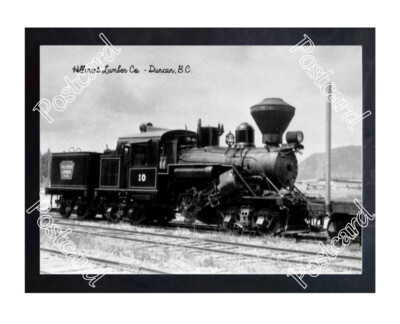 Historic Hillcrest Lumber Co. - Duncan, B.C. Train Postcard 2