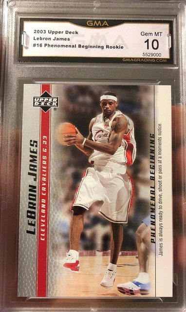 2003 LeBRON JAMES Rookie Card Gem Mint 10 Upper Deck Phenomenal 