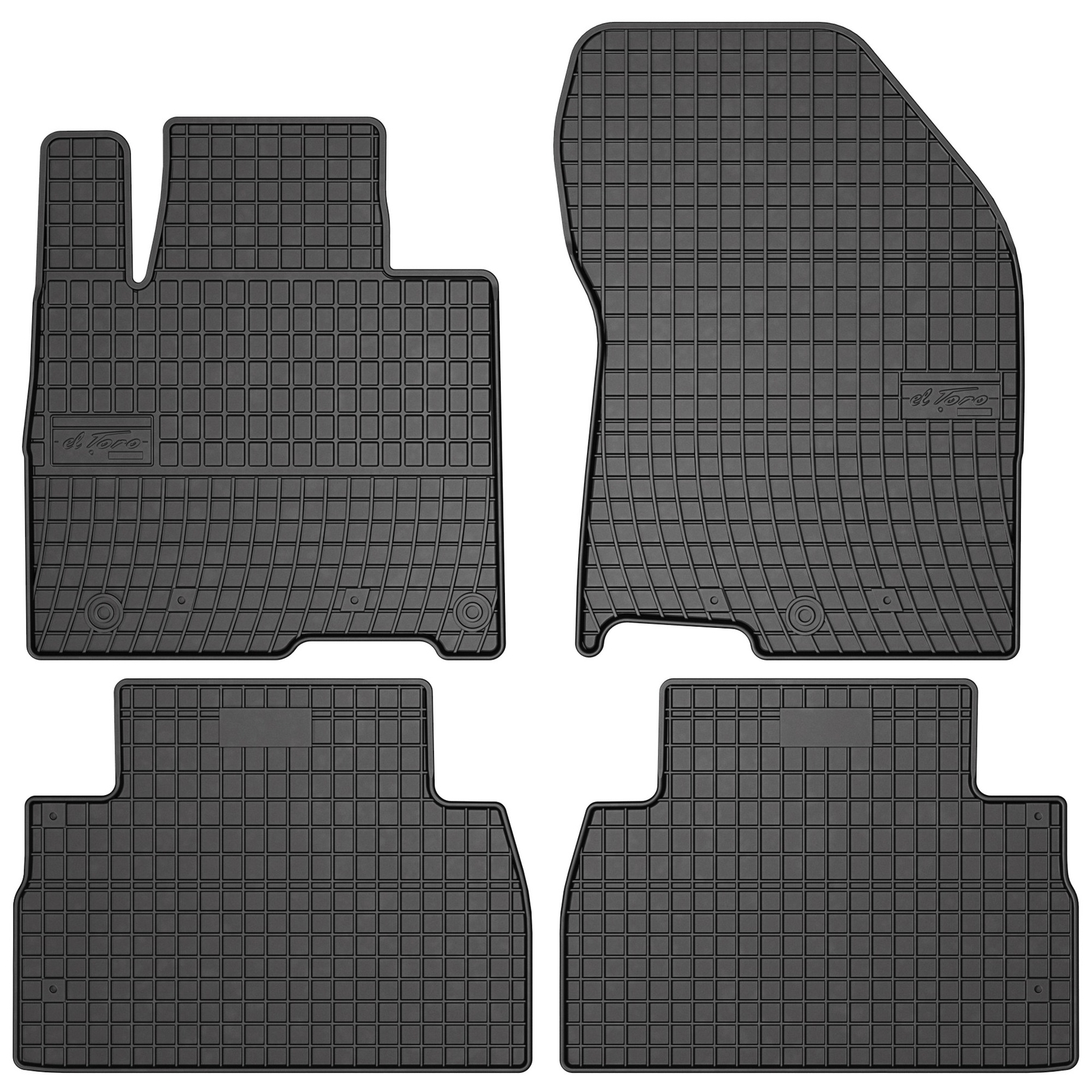 Tapis en caoutchouc Frogum El Toro de haute qualité pour l'habitacle de Hyundai Santa Fe IV 2018+