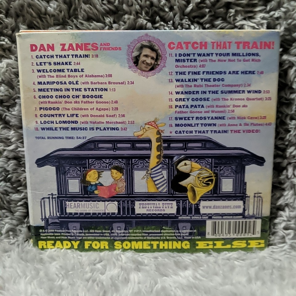 NEW Dan Zanes Catch That Train! (CD 2006 Festival Five Recs.) playhouse