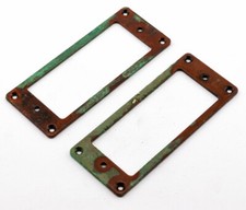 AGP - Low Profile Flat Bottom Aged Relic Chrome Mini Humbucker Ring Set