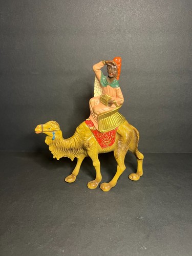 Conjunto de figuras de belén de Navidad de los Reyes Magos de Italia de colección Reyes Magos en camellos - Imagen 2 de 8