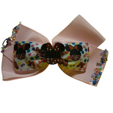 Hair Bows with Minnie Mouse Design