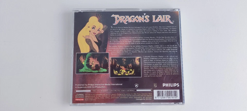 Dragon's Lair Philips CDI Cd-i Videogame Gaming Original RegionFree - Image 3 of 3