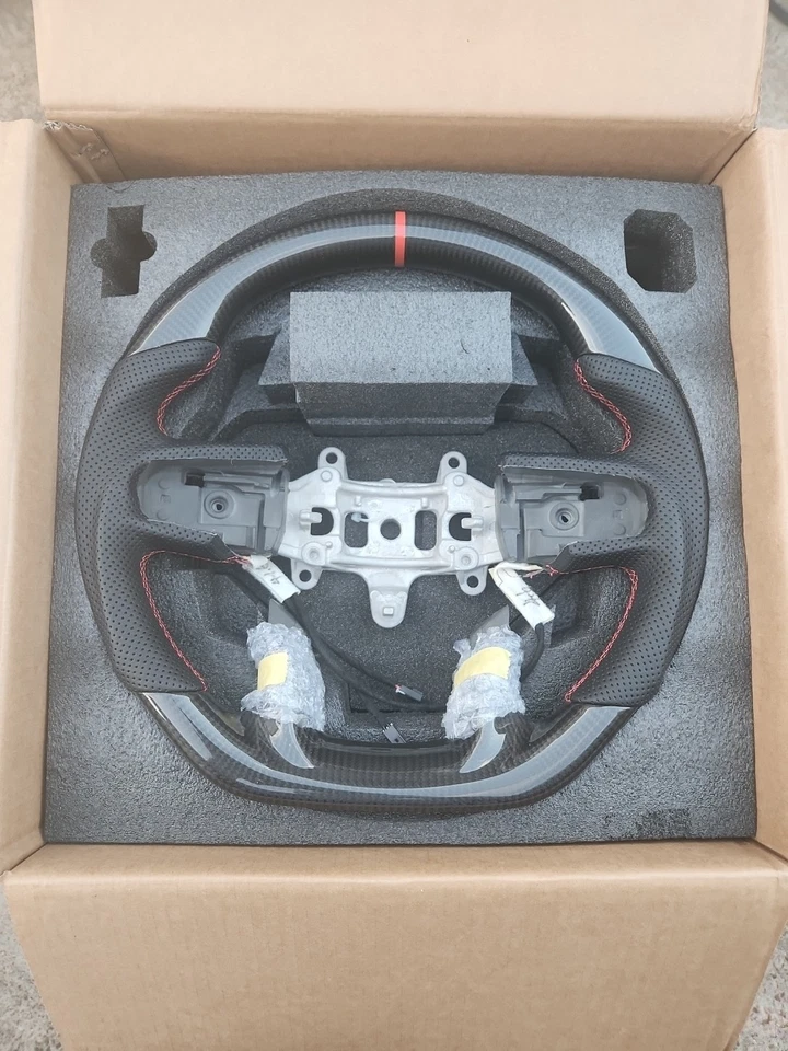 Dodge Ram 1500 Carbon Fiber Steering Wheel (2018-2024) - Image 2 of 4