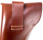 WWII GERMAN ARMY MAUSER WALTHER HSC  7.65 LEATHER PISTOL HOLSTER-BROWN LEATHER — photo 3