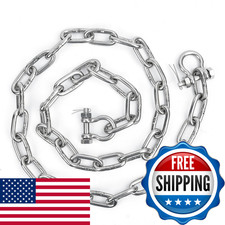 Hannger 1/4 X 6 Anchor Chain Kit 316 Stainless Steel Marine Grade Boat Anchor