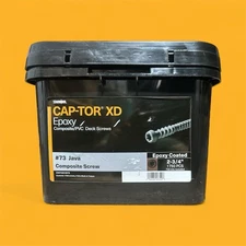 Deckfast Cap-Tor xd 10 x 2-3/4" Epoxy # 73 Java Composite Deck 1750 Screws