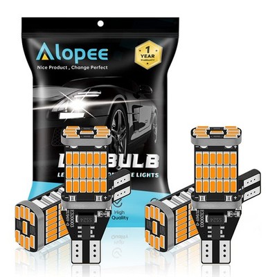 Alopee 4 Stück W16W 921 912 T15 gelb/gelb LED Rückfahrglühbirnen extrem