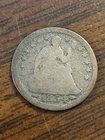 1854 Silver Seated Liberty Half Dime With Arrows
