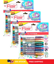 Xtra Sparkle Glitter Gel 10 Colours Xtra Sparkle Gel Pen by Flair 3 Pack