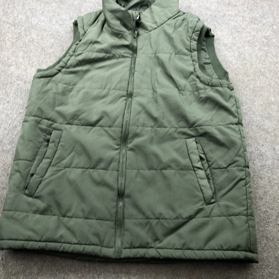 Open Trails Vest Mens Medium Puffer Quilted Zip Front Sleeveless Jacket Outdoor - Image 2 of 4
