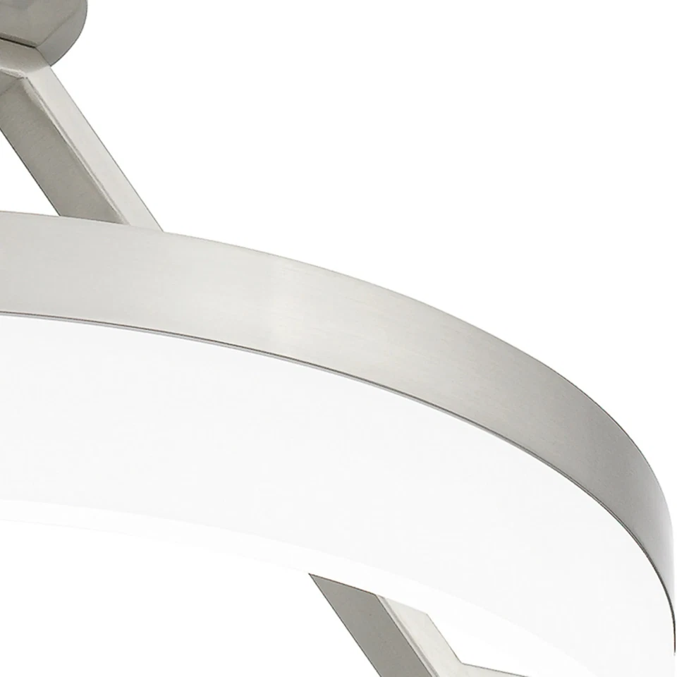 Montaje semi-al ras de níquel cepillado LED integrado Cohen Foto 4 de 4