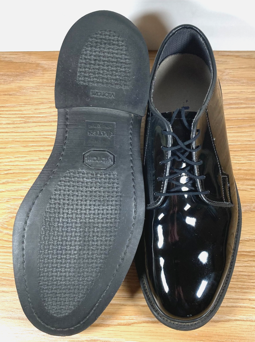 Bates Black Patent Leather Oxford Dress Shoes - Mens US 11 D  display picture 1