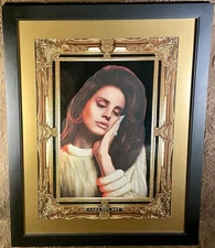 FRAMED “22 x 28” LANA DEL REY 2015 Velvet Frame Poster By Kii Arens Rare