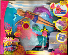 BARBIE Dolphin Magic Ocean Treasure Playset FCJ29 NEW UNOPENED MATTEL 2016 RARE