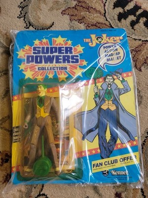 Kenner Super Powers Collection The Joker Action Figure 1985 Moc w/ Mallet
