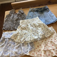 Girls Clothes Bundle 13 - 14 Years, new look, divided. Skirts, skort, top