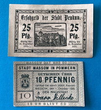 Germany Notgeld Banknotes 1920 s Post WWI Era German Currency