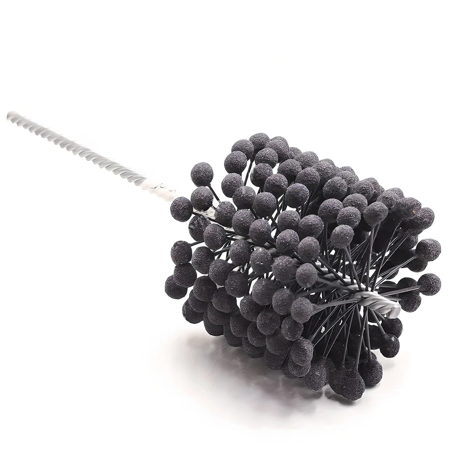 Cepillo afilador cilindro motor flexible 4-1/8 pulgadas diámetro 240 grano carburo de silicio EE. UU. Foto 2 de 4