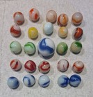 Lot Of 26 Vintage Marbles. WV Swirls,cac,peltier,akro Agate,alley NM-M — photo 6