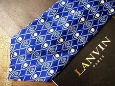 LANVIN Luxury Necktie Tie Ties Mens Unisex ALL SILK 100 Multicolor Gorgeous L388