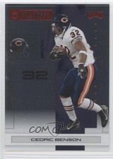 2007 Playoff NFL Playoffs Red Metalized 54/399 Cedric Benson #17 0a7
