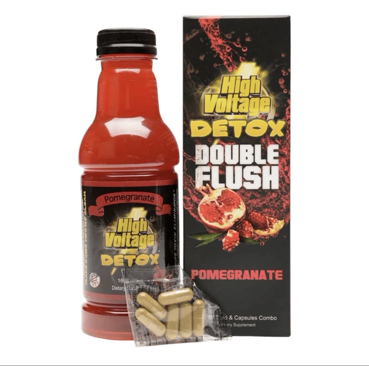 High Voltage | Detox Double Flush 16oz + Capsules | eBay