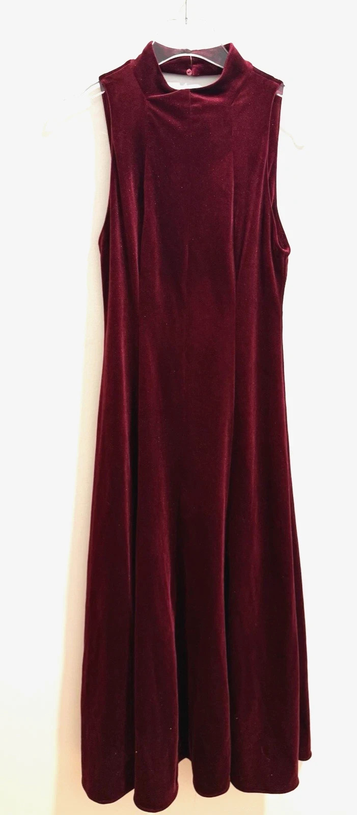 Zara Burgundy Velvet Midi Dress Size M Ref 9934/854/605 RRP £39.99 thumbnail 7