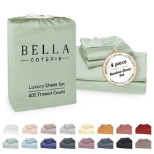 Bella Coterie Luxury Bamboo Viscose Cal King Size Sheet Set 100 Organicall...