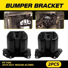 Pair Front For Nissan Altima 2019-2021 Bumper Cover Reinforcement Bracket Black