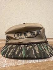 Vintage HEB Grocery Store  GASOLINE  Snapback Camo Rope Nissun